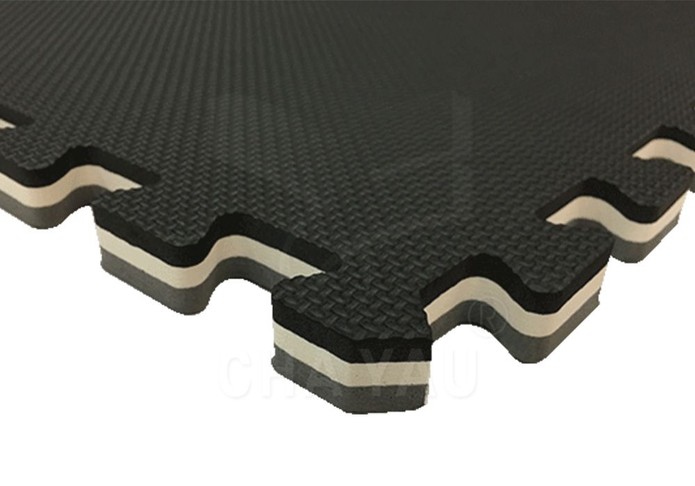 三層運動墊-黑/灰